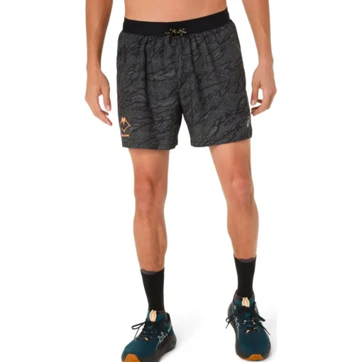 Short de trail Asics Fujitrail All Over Print 5In S Performance Black