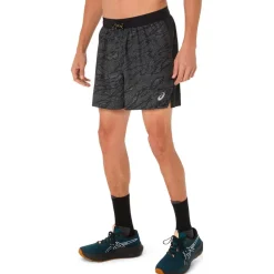 Short de trail Asics Fujitrail All Over Print 5In S Performance Black