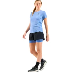 Short de trail Odlo 2 In 1 Short Essential Black Persian Jewel