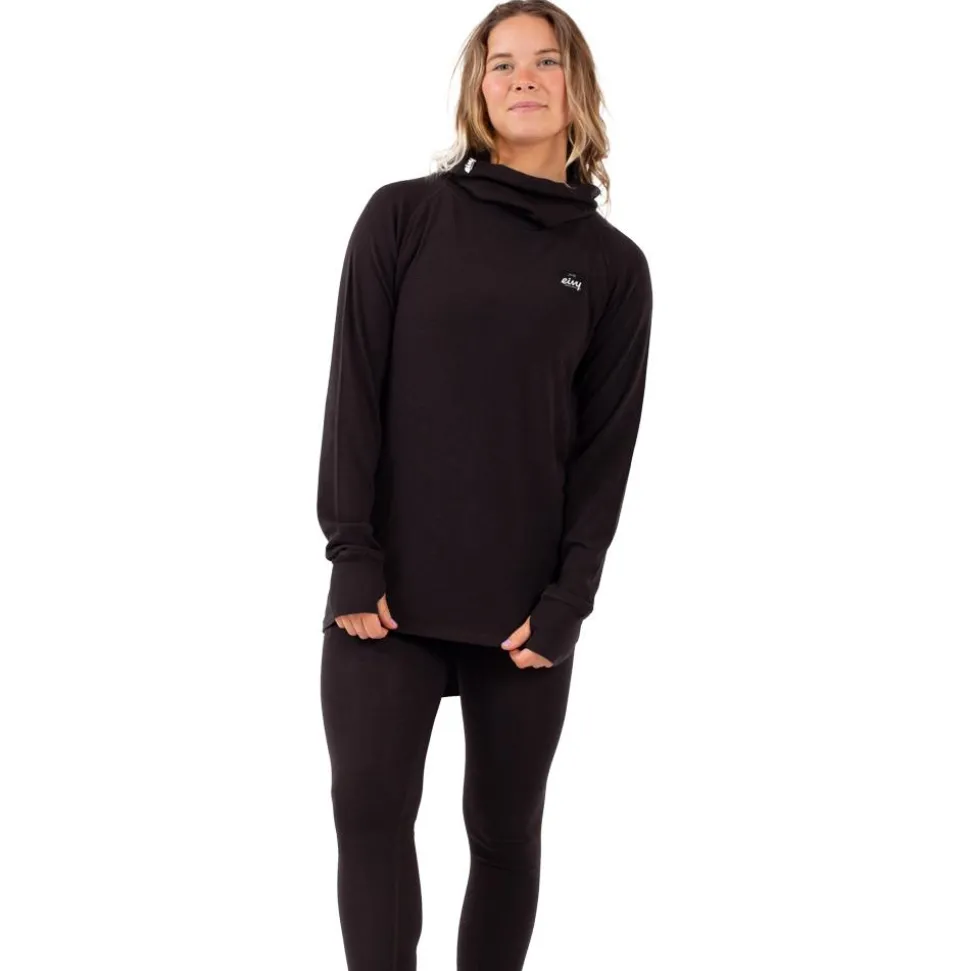 Sous-vêtement technique Eivy Icecold Merino Wool Gaiter Rib Top Black