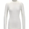Sous-vêtement technique Falke Wool Tech Longsleeved Shirt Trend W Off White