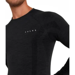 Sous-vêtement technique Falke Wool Tech Longsleeve Black