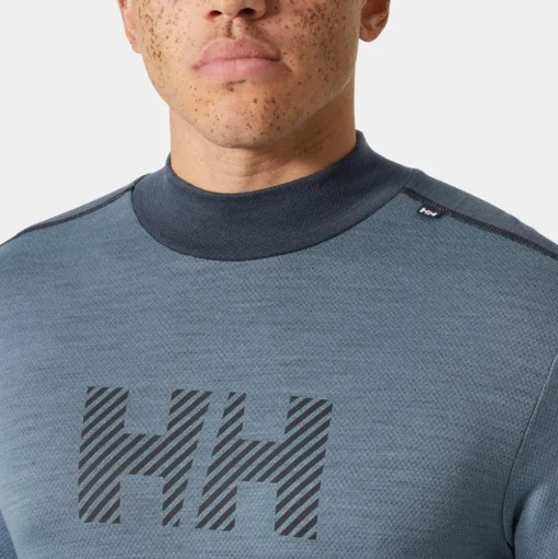 Sous-vêtement technique Helly Hansen Lifa Merino Midweight Logo Washed Navy