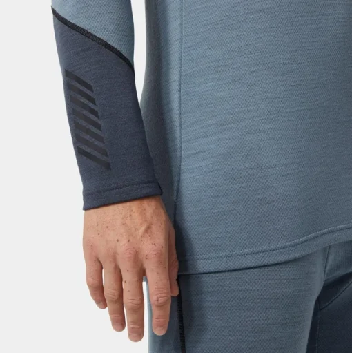 Sous-vêtement technique Helly Hansen Lifa Merino Midweight Logo Washed Navy