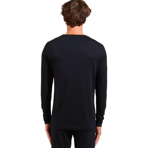 Sous-vêtement technique Odlo Top Crew Neck L/S Merino 200 Black