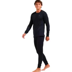 Sous-vêtement technique Odlo Top Crew Neck L/S Merino 200 Black