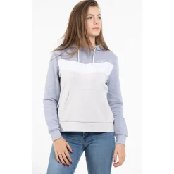 Sweat Animoz Dizi Creme Blanc Bleu