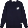 Sweat French Disorder Clyde Ski Winter Club Print Navy