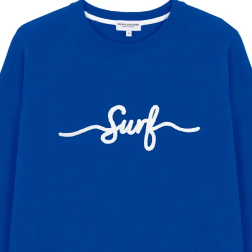 Sweat French Disorder Clyde Surf Tricotin Royal Blue