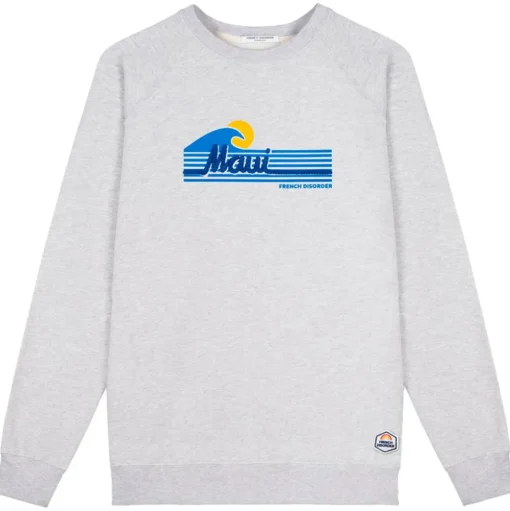 Sweat French Disorder Clyde Maui (Tricotin) Heather Grey