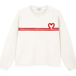 Sweat French Disorder Nora Heart Tricotin Cream