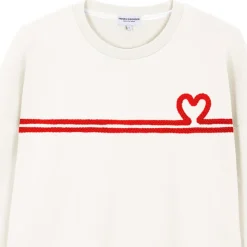 Sweat French Disorder Nora Heart Tricotin Cream