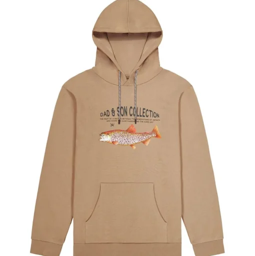 Sweat Picture Dad & Son Panther Hoodie Dark Stone