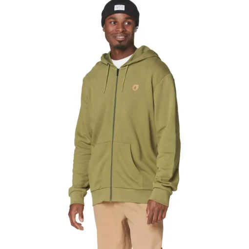 Sweat Picture Lil Cork Zip Army Green