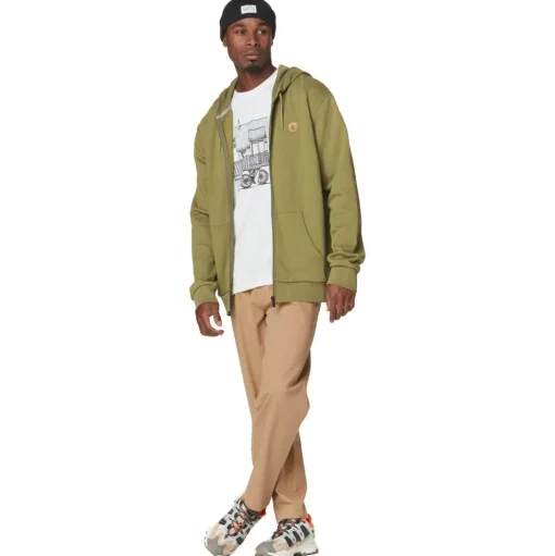 Sweat Picture Lil Cork Zip Army Green