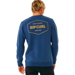 Sweat Rip Curl Stapler Crew Washed Navy