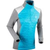 Sweat Sportswear Nordique Bjorn Daehlie Half Zip Comfy Wmn Light Grey Melange