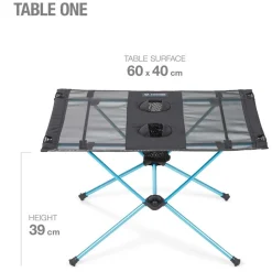 Table Helinox Table One Black Cyan Blue