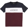 Tee-shirt Animoz Uzio Bleu Blanc Bordeaux