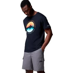 Tee-shirt de rando Columbia Path Lake Graphic Tee II Black Circular Linescape