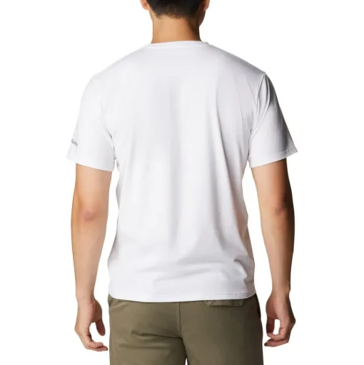 Tee-shirt de rando Columbia M's Sun Trek SS Graphic Tee White / Multi C Graphic