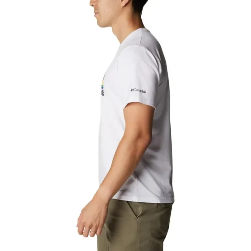 Tee-shirt de rando Columbia M's Sun Trek SS Graphic Tee White / Multi C Graphic
