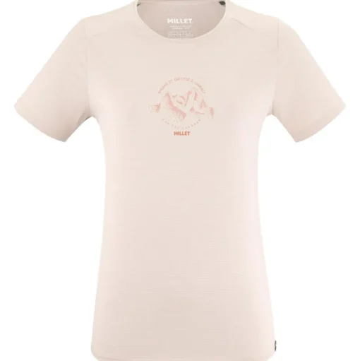 Tee-shirt de rando Millet Ubic Light Tee Shirt Short Sleeve W Vanilla Cream