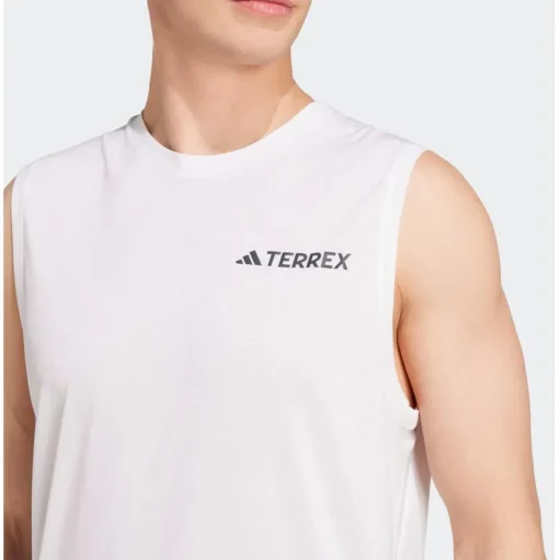 Tee-shirt de trail adidas Xpr Tank Sans Manche White