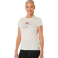 Tee-shirt de trail Asics W Fujitrail Logo Ss Top Birch