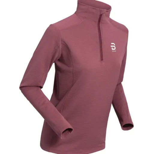 Tee-shirt de trail Bjorn Daehlie Half Zip Grid W Wild Berry