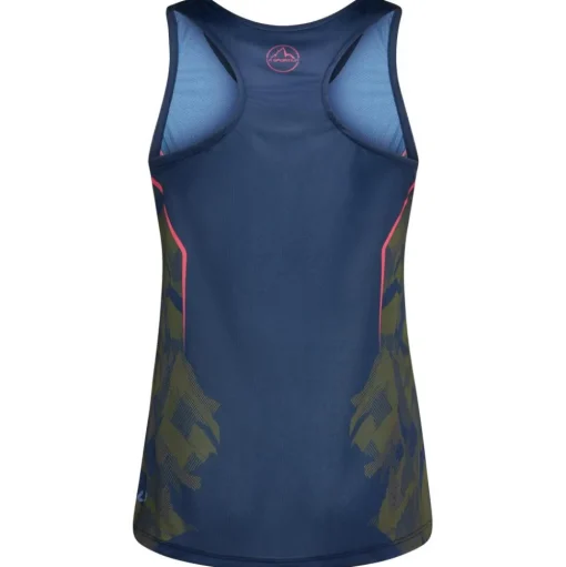 Tee-shirt de trail La Sportiva Pacer Tank W Night Sky Rosebay