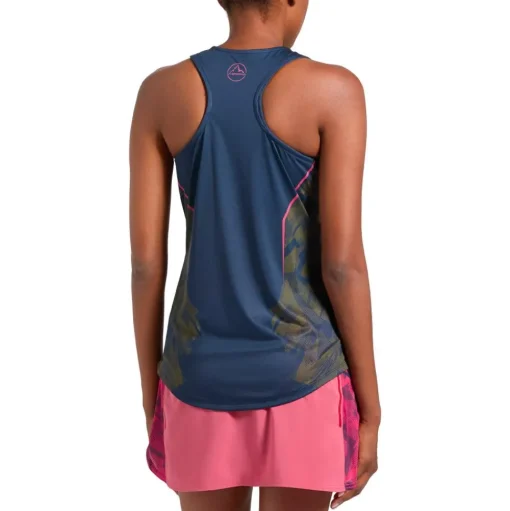 Tee-shirt de trail La Sportiva Pacer Tank W Night Sky Rosebay