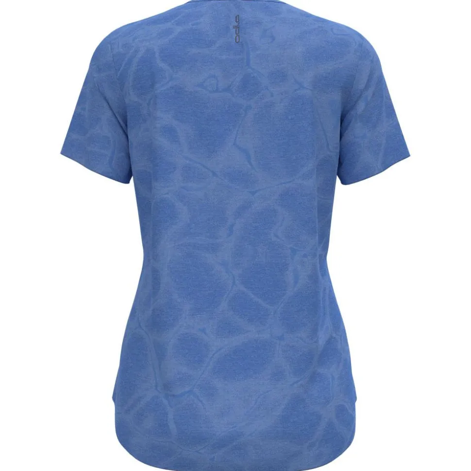 Tee-shirt de trail Odlo Zeroweight Engineered Chill-Tec W Persian Jewel Melange