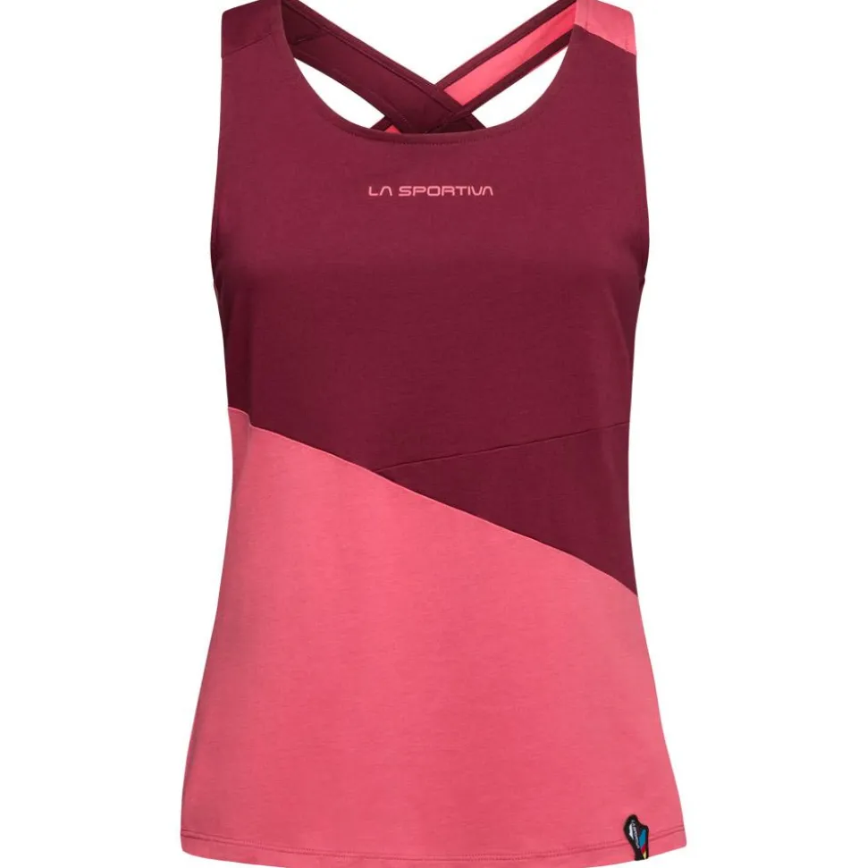 Tee-shirt d’escalade La Sportiva Twist Tank W Rosebay Redwood