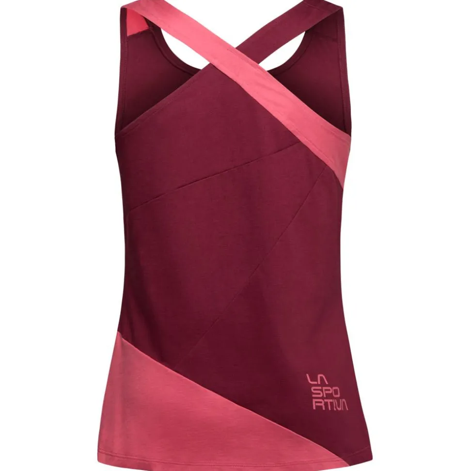 Tee-shirt d’escalade La Sportiva Twist Tank W Rosebay Redwood