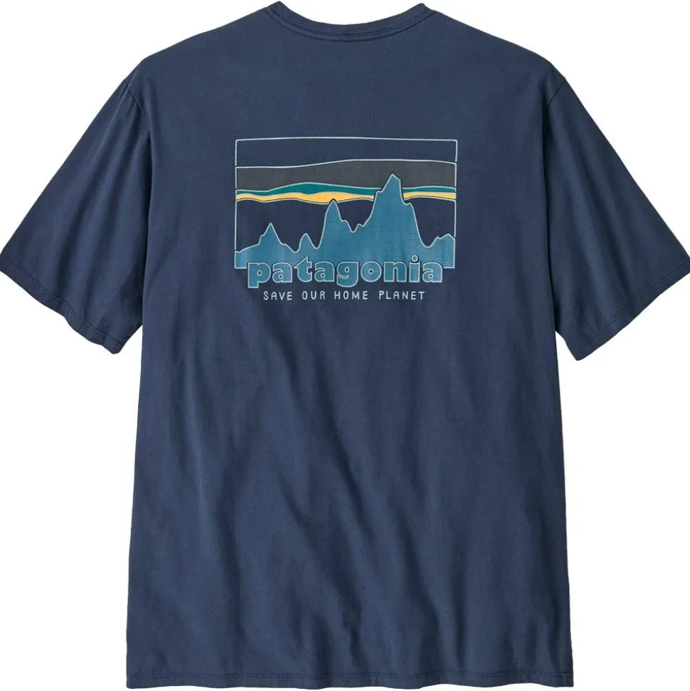 Tee-shirt Patagonia 73 Skyline Regenerative Organic Cotton New Navy