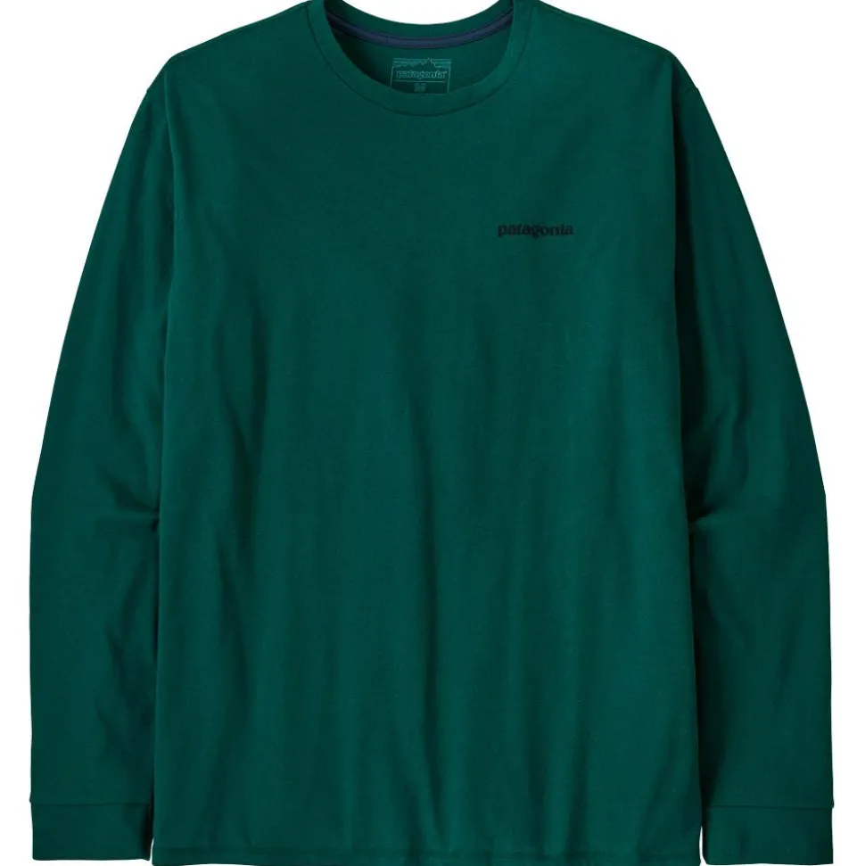 Tee-shirt Patagonia P-6 Logo Responsibili-Tee L/S Cascade Green