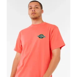 Tee-shirt Rip Curl Raw Burst Tee Shirt Rose Sky