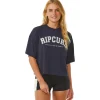 Tee-shirt Rip Curl RSS Crop Tee Navy