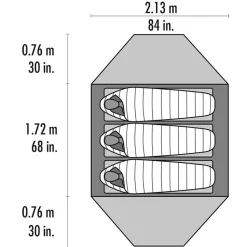 Tente MSR Elixir 3 Green
