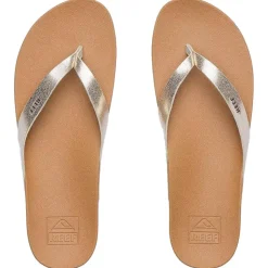 Tongs Reef Cushion Court Girlss Tan Champagne