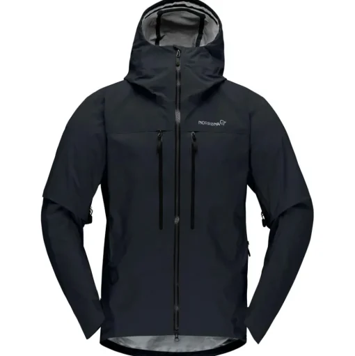 Veste d’alpinisme Norrona Trollveggen Gore-Tex Pro Light Jacket M's Caviar Black