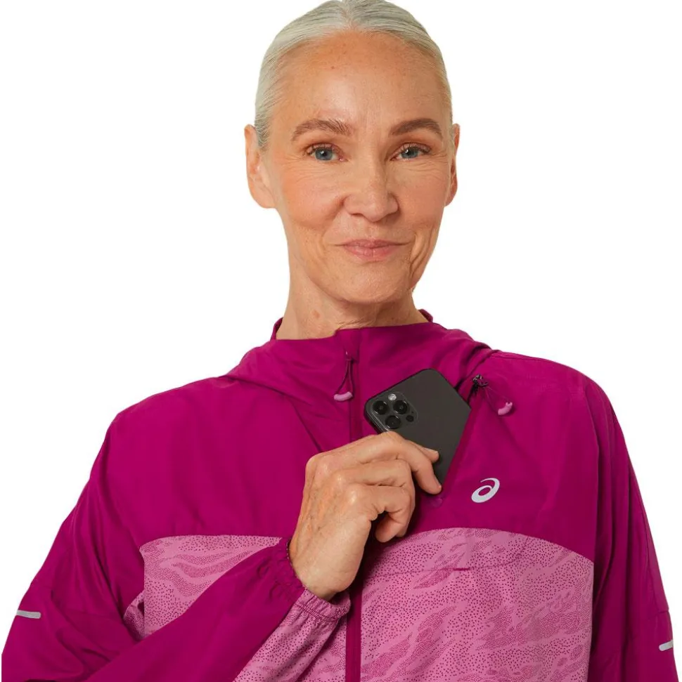 Veste de trail Asics W Fujitrail Packable Jacket Berry Blackberry