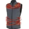 Veste Lenz Heat Vest 2.0 Men + 2 Heat Pads Black Grey Melange